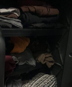 LockerMate Adjust-A-Shelf Locker Shelf, Easy to Use, Extends to Fit Your Locker, Black 1 Pack 25 61Cj8AwrdZL