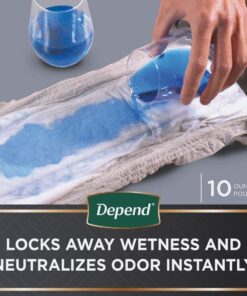 Depend Real Fit Incontinence Underwear for Men, Disposable, Maximum Absorbency, Small/Medium, Grey, 56 Count (2 Packs of 28), Packaging May Vary 14 61Cjlk0eJvL