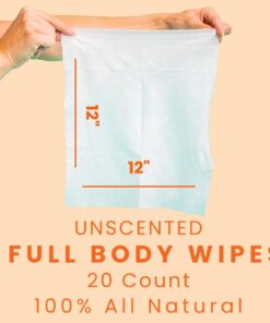 Alternative view of HyperGo Full-Body Rinse-Free Hypoallergenic Biodegradable Bathing Wipes –All Natural, Refreshing Anytime Anywhere, Post Workout, Camping, Travel, Daily Life, 12”x12” X-Large 20-count, Unscented 1 Pack 20 Count (Pack of 1)