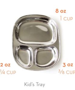 Alternative view of Ecolunchbox Stainless Steel Divided Dinner Tray Small (1) 1