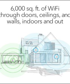 NETGEAR Orbi Whole Home Tri-Band Mesh WiFi 6 System (RBK653) – Router with 2 Satellite Extenders, Coverage Up to 6,000 Square Feet, 40 Devices, AX3000 (Up to 3Gbps) AX3000 | 3-Pack 31 61Cm4k3nc8L