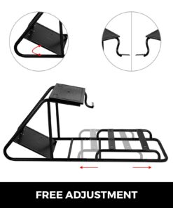 VEVOR Racing Simulator Stand Adjustable Steering Wheel Stand Carbon Steel Racing Wheel Stand fit for Logitech G25, G27, G29, G920, Racing Wheel Gaming Stand, Not Included Wheel,Pedals and Chair Black 41 61CmT2mIH7L