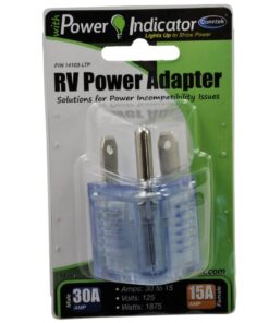Conntek 14103-LTP RV Adapter TT-30P RV 30-Amp Plug to Model NEMA 5-15R U.S 3 Prong Connector with Power Indicator 6 61CmqxQizeL