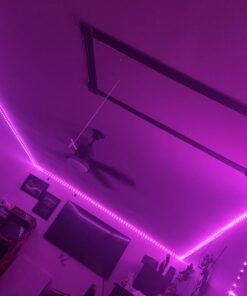 DAYBETTER Smart WiFi Led Lights 100ft, Tuya App Controlled Led Strip Lights, Work with Alexa and Google Assistant, Timer Schedule , Color Changing Led Lights for Bedroom Party Kitchen 40 61CnLfOT1OL