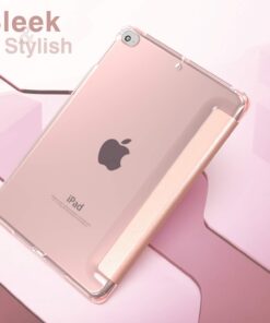 MoKo Case Fit iPad Mini 5 2019 (5th Generation 7.9-inch) iPad Mini 4, Slim Smart Shell Stand Folio Protective Cover with Soft TPU Translucent Frosted Back, Auto Wake/Sleep - Rose Gold 46 61CoRqc k3L