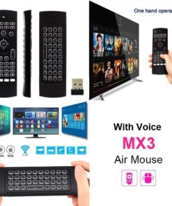Favormates Air Remote Mouse MX3 Pro,2.4G Backlit Kodi Remote Control,Mini Wireless Keyboard & Infrared Remote Control Learning, Best for Android Smart Tv Box HTPC IPTV PC Pad Xbox Raspberry pi 3 32 61CpMLDb5FL