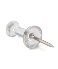 U Brands Push Pins, Clear Plastic Head Thumbtacks, Steel Point, 200-Count 1 10 61Cq02kNu1L