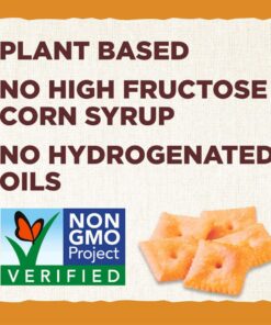 Back to Nature Cheese Flavored Crackers - Non-GMO, Made with Wheat Flour, Vegan, Delicious & Quality Snacks, Cheddalicious, 6 Ounce Cheddar 6 Ounce (Pack of 1) 14 61CsXZzpSL