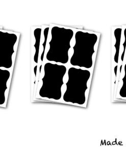 Baby Food Waterproof Labels-64 Chalk Pen Chalkboard Vinyl Labels (Standard 2") + 1 White Pen 10 61CsiqTqtgL