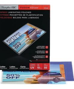 GBC Swingline Thermal Laminating Sheets / Pouches, Letter Size, 10 Mil, Speed Pouch, EZUse, 50-Count (3200599) 50/Pack 8 61Cu0tu2FS