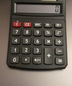 Amazon Basics LCD 8-Digit Desktop Calculator, 1 Pack, Small, Black 25 61Cub L7rcL