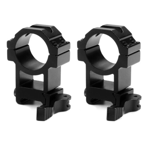 MIZUGIWA 30mm High Profile Picatinny QD Scope Mount Rings - 2 Pcs