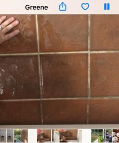 Fuginator Scrub Brush for Tile and Grout: Stiff Nylon Bristle Scrubbing Brush - Bathtub and Shower Scrubber for Floor Joints and Tile Seams - Cleaning Brushes and Supplies for Bathroom and Kitchen Orange/Blue 51 61CuwfdQG9L