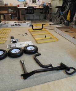 Gorilla Carts Heavy-Duty Steel Utility Cart with Removable Sides and 13" Tires, 1200-lbs. Capacity, Yellow 40 61CxNC5QJL