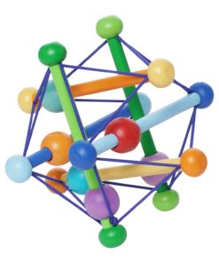 Alternative view of Manhattan Toy Skwish Color Burst Rattle and Teether Grasping Activity Toy