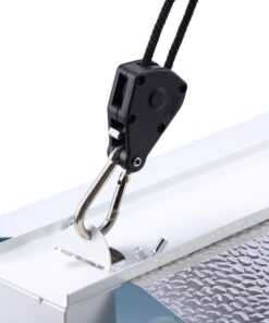 iPower GLROPEX2 2-Pair 1/8 Inch 8-Feet Long Heavy Duty Adjustable Rope Clip Hanger (150lbs Weight Capacity) Reinforced Metal, 2 Pairs, Black 24 61CxsLe8ZaL