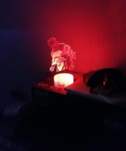 Omega Night Light Lamp 3D Vision Effect LED Night Lights Game Room Bedroom Decor Table Light Remote Control & 16 Colors Birthday Holiday Gift Ideas for Child Kids Teen Boyfriends (Omega(Remote)) Omega(Remote) 24 61CyMOc86iL