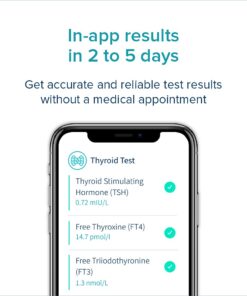 LetsGetChecked - at-Home Thyroid Test | CLIA Certified | Private and Secure | Online Results in 2-5 Days | Test for TSH, FT4 & FT3 | (Not for NY Based) 1 Count (Pack of 1) 12 61CyRWl4U8S