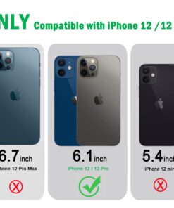 Alternative view of JJGoo Compatible with iPhone 12 Case & 12 Pro Case Clear Soft Transparent Shockproof Protective Slim Thin Bumper Phone Cover for 12 and 12 Pro - 6.1 inch