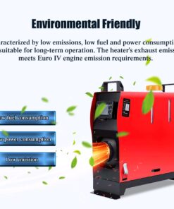 GEARZAAR Diesel Heater 8KW 12V/24V, Parking Heater with Remote Control and LCD Display, Air Heater Fast Heating with Muffle Silencer for Campers RV Truck Boat Bus Car Trailer Garage Home Tent 13 61CyqD6q3vL
