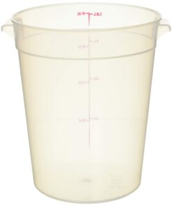 Cambro RFS8PP Round Polypropylene Food Storage Container - Camwear, 8 quart, Translucent 4 61Cyywu82L