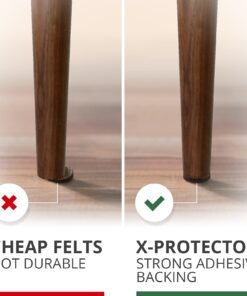 Felt Furniture Pads X-PROTECTOR 181 PCS Premium Furniture Pads - Felt Pads Furniture Feet Best Wood Floor Protectors - Protect Your Hardwood & Laminate Flooring! Brown 181 PCS Brown 24 61Cz 8EtycL 1