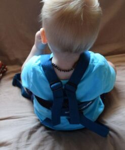 Toddler Leash & Harness for Child Safety - Keep Kids & Babies Close - Padded Shoulder Straps for Children's Comfort - Fits Toddlers w/ Chest Size 14-25.5 Inches - Kid Keeper by Mommy's Helper (Blue) 38 61Cz7Ql4NL