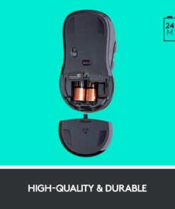 Logitech M510 Wireless Computer Mouse – Comfortable Shape with USB Unifying Receiver, with Back/Forward Buttons and Side-to-Side Scrolling, Blue Dark Blue 36 61CzIE7lQtL 2
