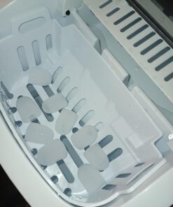 ecozy Portable Countertop Ice Maker - 9 Ice Cubes in 6 Minutes, 26 lbs Daily Output, Self-Cleaning with Ice Bags, Scoop, and Basket for Kitchen, Office, Bar, Party - Black Bullet Ice 1 26 61Cza0XWmZL