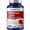 NusaPure Hibiscus Flower 5000 mg 200 Vegetarian Caps (Non-GMO & Gluten Free) 38 61CzoloBS2L