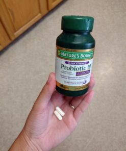 Probiotics by Nature's Bounty, Ultra Strength Probiotic 10, Immune Health & Digestive Balance, 60 Capsules 18 61D 19emMcL
