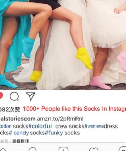 Alternative view of Yoicy 6Pairs Womens Cotton Color socks - Soft Casual Candy Color Crew Cut Socks for Womens Girls Medium C1-candy Color 6pairs(hits at/Below the Calf)