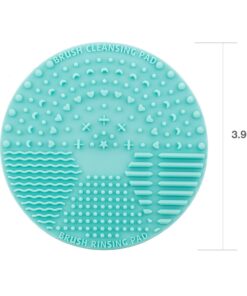 fantcen Make-up-Pinsel von Silikon Pinsel Reinigung Matte Pinsel Scrubber Board Tragbarer Mini Pad für Kosmetik Body Paint Set of 2 (Pink & Grün)… 15 61D Dkg0NnL