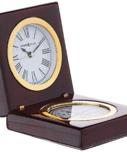 Howard Miller Pursuit Table Clock 645-730 – Glossy Rosewood Hall Finish, Black Roman Numerals, Decorative Compass-Rose Graphics, Classic Home Décor, Quartz Movement 8 61D0kXEd7mL
