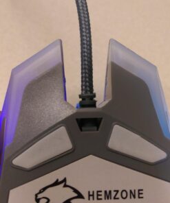 VersionTECH. Wired Gaming Mouse, Computer Mouse Ergonomic Mice with 7 LED Lights RGB Backlit, 6 Programmable Buttons, 4 Adjustable DPI for Laptop PC Gamer Desktop Chromebook Mac Games-White white 43 61D19D5PrnL