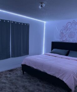 VOLIVO 100ft RGB Led Strip Lights, Color Changing Led Light Strips Kit with 44 Keys IR Remote Control, Led Lights for Bedroom, Room, Home Decoration Ultra Long RGB 5050 Led Strips 100 ft 26 61D2RGiVn3L