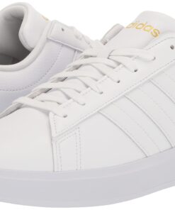 adidas Men's Sneaker 6 White/White/Gold Metallic 14 61D3OVXuo9L