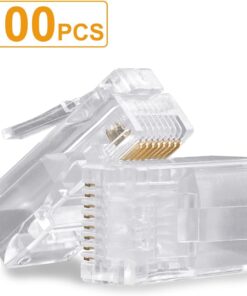 Alternative view of 100 Pieces Cat6, Cat5E Crimp Connectors CAT5E (100-Pieces)