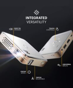 Alternative view of Kodak Ultra Mini Portable Projector - HD 1080p support LED DLP Rechargeable Pico Projector - 100" Display, Built-in Speaker - HDMI, USB and Micro SD - Compatible with iPhone iPad, Android Phones