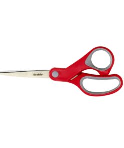 Scotch 8 Inch Multi-Purpose Scissors, Great for Everyday Use (1428),Red/Grey 18 61D7COXYR5L
