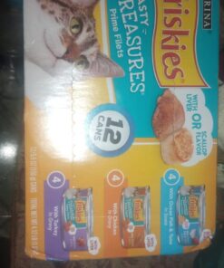 Purina Friskies Gravy Wet Cat Food Variety Pack, Tasty Treasures Prime Filets - 5.5 Ounce (Pack of 12) 5.5 Ounce (Pack of 12) 36 61D7Oetd5ML 1