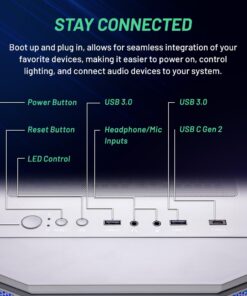 Skytech Gaming Archangel Gaming PC, Ryzen 7 5700X 3.4 GHz, RTX 4060, 1TB NVME, 16GB DDR4 RAM 3200, 600W Gold PSU Wi-Fi, Win 11 Home, RGB-Keyboard and RGB-Mouse Included 5700X | 4060 13 61D7dSvtfkL