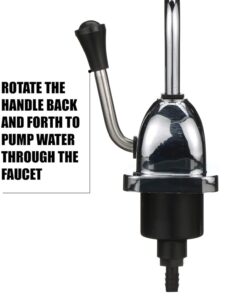 Valterra - RP800 Rocket Hand Pump for RV, Camper Holding Tank Faucet Pump - Chrome 20 61D8OVH2ML
