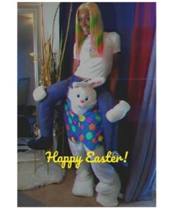 Rubie's Costume Plush Adult Bunny Shoes One Size White 25 61D98undFiL