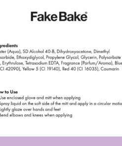 Fake Bake Flawless Darker Self-Tanning Liquid Streak-Free, Long-Lasting Natural Glow For All Skin Tones - Sunless Tanner Includes Professional Mitt For Easy Application, Black Coconut Scent - 6 oz 6 Fl Oz (Pack of 1) 34 61D9VeWMwaL