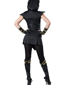 InCharacter Women's Ninja's Mystique Costume Medium Black/Gold 7 61DBvxPVFcL