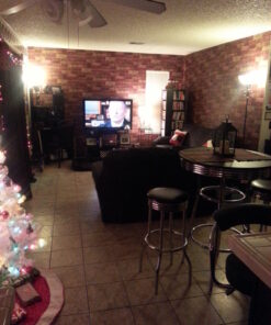 Alternative view of Faux Brick Wallpaper