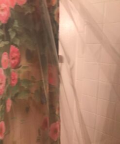 iDesign Waterproof PEVA Plastic Shower Curtain Liner for Use Alone or With Fabric Curtain, 72” x 72”, Clear 72" x 72" 38 61DCjKycg1L