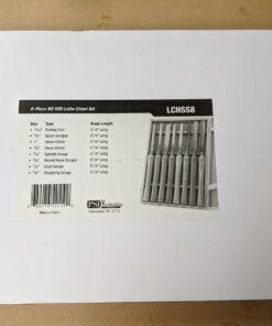 PSI Woodworking LCHSS8 Wood Lathe 8pc HSS Chisel Set 67 61DE58oEFuL