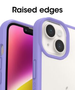 OtterBox iPhone 14 & iPhone 13 Prefix Series Case - PURPLEXING (Purple), ultra-thin, pocket-friendly, raised edges protect camera & screen, wireless charging compatible Puple 8 61DEtysXxhL